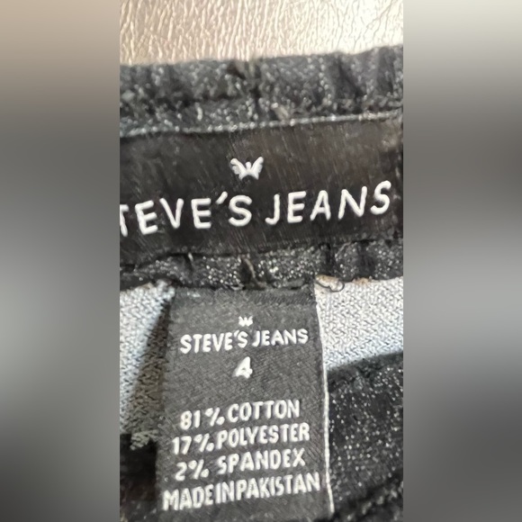 Kids Size 4 Steve’s Jeans Blackwash NWT Unisex - Picture 4 of 4